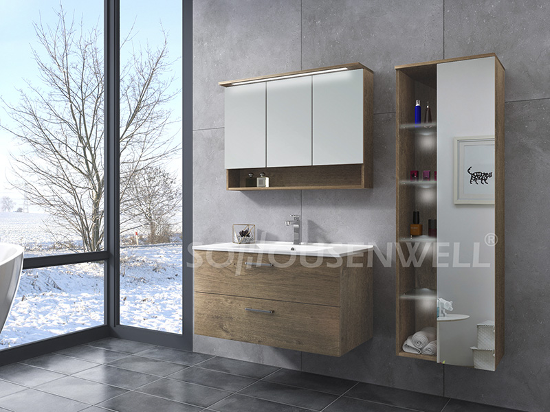 HS-E1975 Fashion design bathroom vanity classic hotel bathroom cabinet