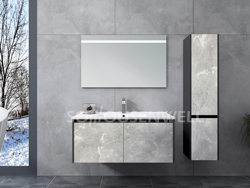 HS-E1983 Bathroom vanities manufacturer wall hung floating bathroom vanity unit