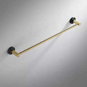 Bathroom Accessories Set Gold Black Chromed Brush TOWEL SHELF