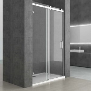 Luxury Frameless Glass Shower Enclosure Hinged Door Bathroom Walk-In Panel Stainless Steel Hardware System HSL1016