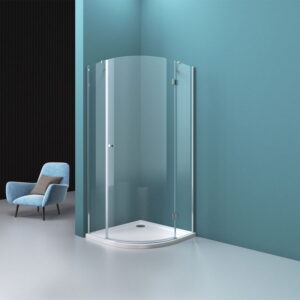 Quadrant Frosted Glass Corner Shower Enclosure for Bathroom HSL1017