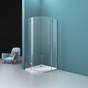 Bathroom Corner Shower Enclosure Frosted Tempered Glass Cabin  HSL1018